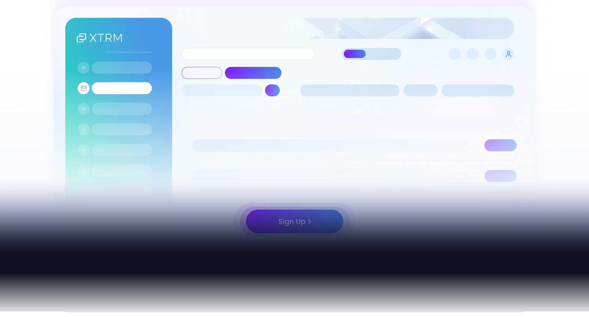 XTRM dashboard showing a mass payment being created